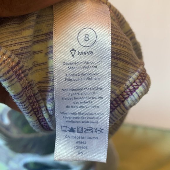 Ivivva Purple Zebra Patterned Tank Top - Picture 3 of 3